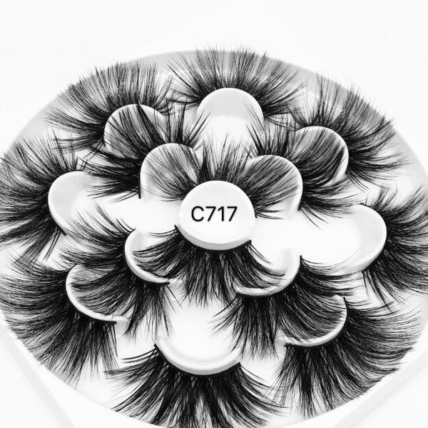 

thick mink false eyelashes set 7 pairs handmade reusable fake lashes makeup accessory 9 models dhl free
