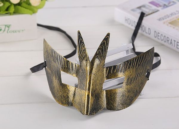 

ancient prince prince antique bat mask plastic men's jazz retro mask bronze ancient silver
