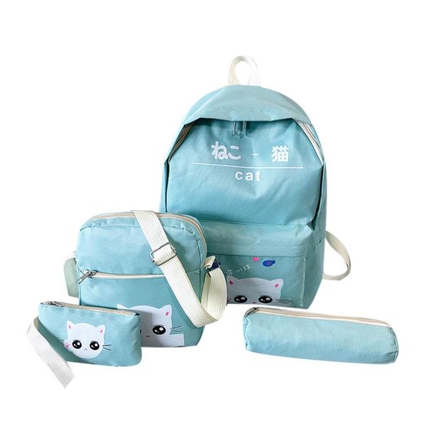 

ocardian backpacks for women fashion backpacks for teenage solid color canvas travel bag bagpack drop ship 95215