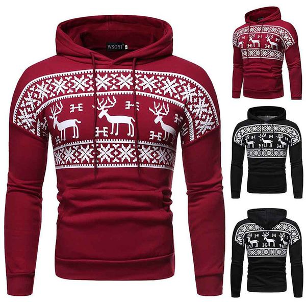 

men's sweater women fashion christmas snowflower prints pullover winter sweater men black men pullover clothes y, White;black