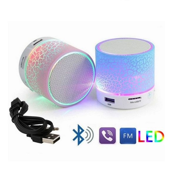 

led bluetooth speaker wireless hands portable speakers subwoofer loudspeakers musical audio for phone with mic tf usb fm a9
