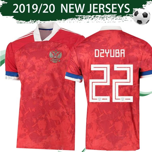 

2019 russia national football team soccer jersey 2020 russia home #22 dzyuba #17 golovin #10 akhmetov football shirts, Black;yellow
