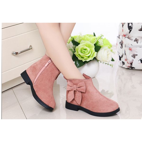 

girls winter designer boots 2020 new arrival fashion children shoes with bow butterfly little bird chinese style boots explosion, Black;grey