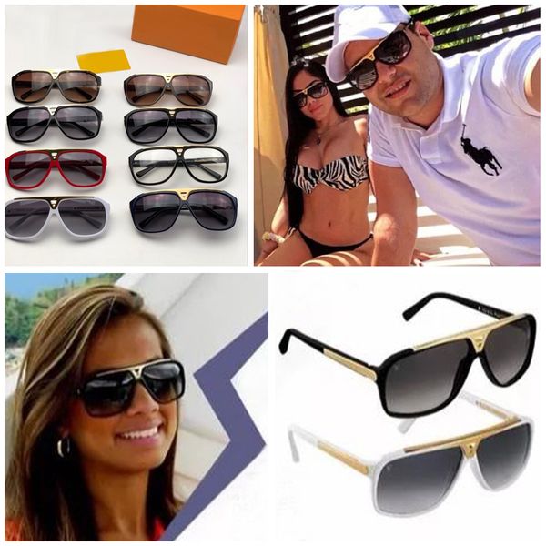 

дизайнер очки ретро марочные мужчин z0350w дизайнер блестящий золотой кадр лазерный логотип женщины высшего качества с размером пакета: 62-1, White;black