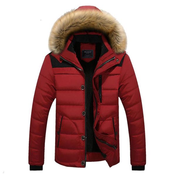 

fit -25 'c brand winter thick jacket men 2018 new fashion parka windbreaker warm coats men down keep warm plus size m-5xl, Black