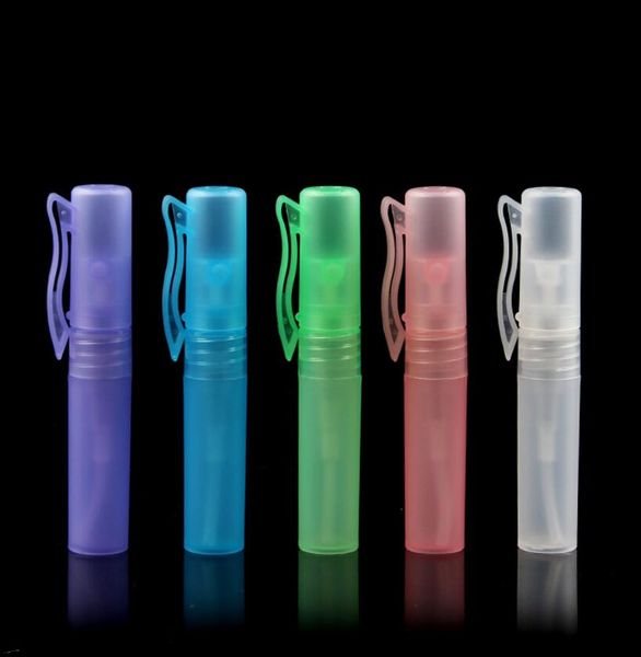 500pcs / Много 5 мл пластиковые ручки спрей бутылки духов пустой небольшие духи многоразового контейнера Распылитель бутылки