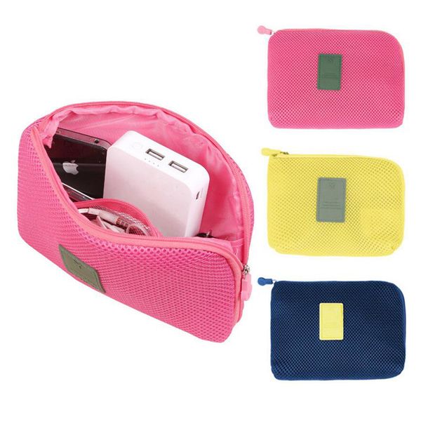 

organizer system kit case portable storage bag digital gadget devices usb cable earphone pen travel cosmetic insert