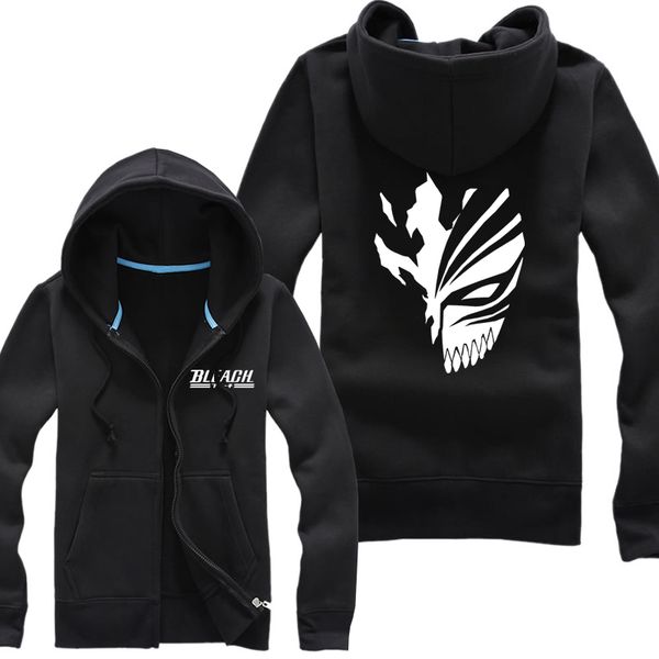 

маска отбеливать ичье полым стороны hoodie пальто куртки, Black