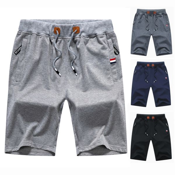 

new arrival fashion sports men's boys cool capris casual comfortable cotton shorts zipper pocket beach pants #dk16, White;black