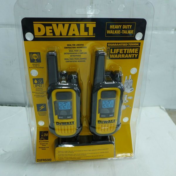 

Dewalt heavy duty walkie talkie dxfr 300 22 channel nice