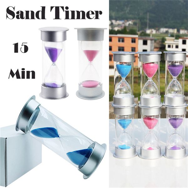 

sand timer security fashion hourglass 15 minutes sand clock for children decoration souvenir games birthday gift for kids j30