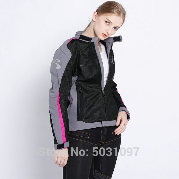 

sspec motorcycle jacket for female knight daily riding protective mesh jacket girls' moto sports breathable