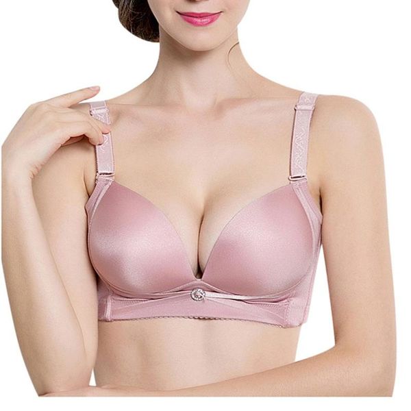 

solid color бгалеѬ дл женин ѬегђлиѬовка беовна бепѬоводной push up bra даий, Red;black