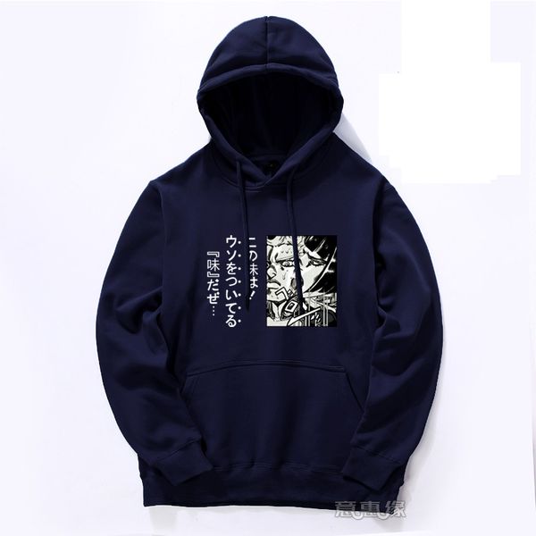 

new spring autumn jojo's bizarre adventure golden wind hoodie coat fall winter bruno bucciarati anime men women sweatshirts, Black