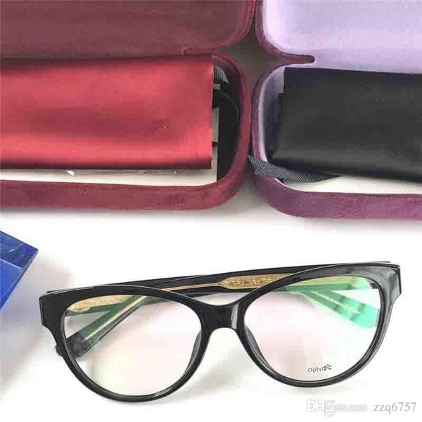 

new selling fashion optical glasses cat eye simple frame popular generous casual style transparent lens frame 3851, Black