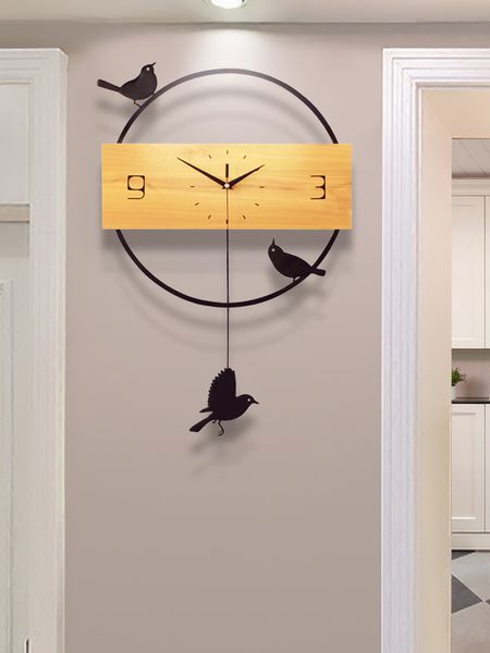 

large wall clock pendulum modern design living room mural creative silent reloj de pared moderno bedroom home decor xx60wc