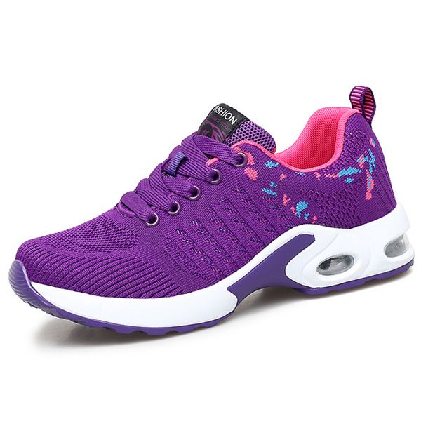 

women sneakers breathable air cushion running shoes flying weaving platform shoes for women sport shoes woman