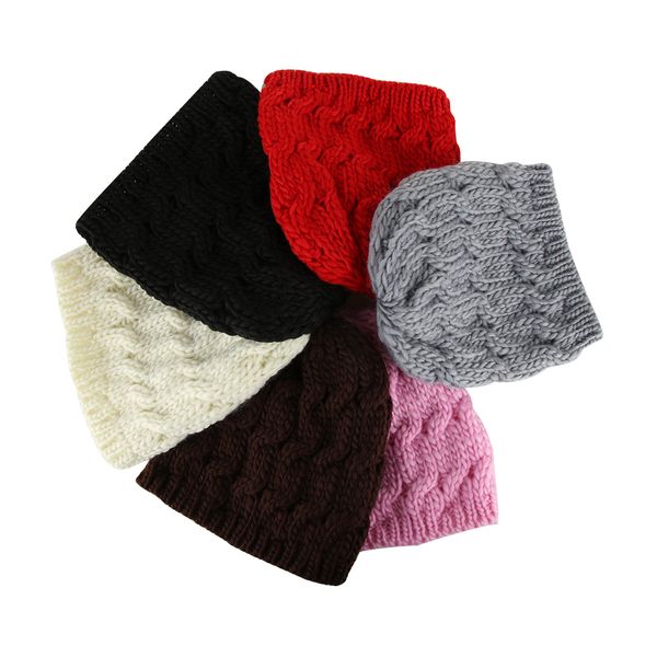 

1 pcs fashion women acrylic knitted baggy hat crochet braided skull cap ski beanie autumn winter warm hat