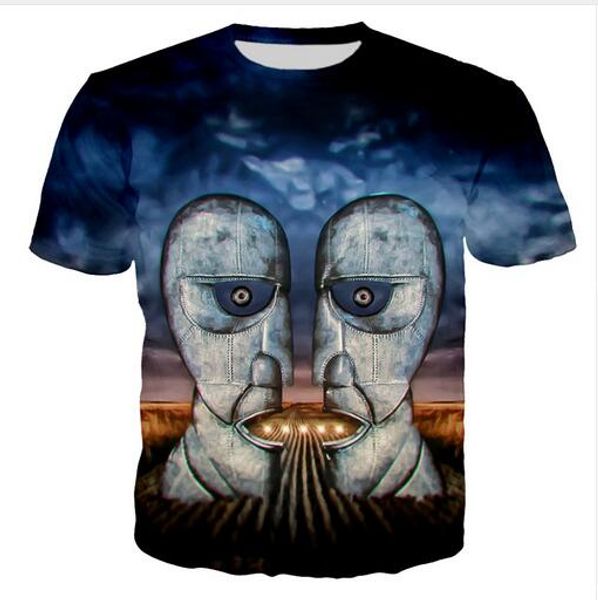 

summer style men/women short sleeve t-shirt the division bell 3d digital print t-shirts for tees shirts loose casual tees, White;black