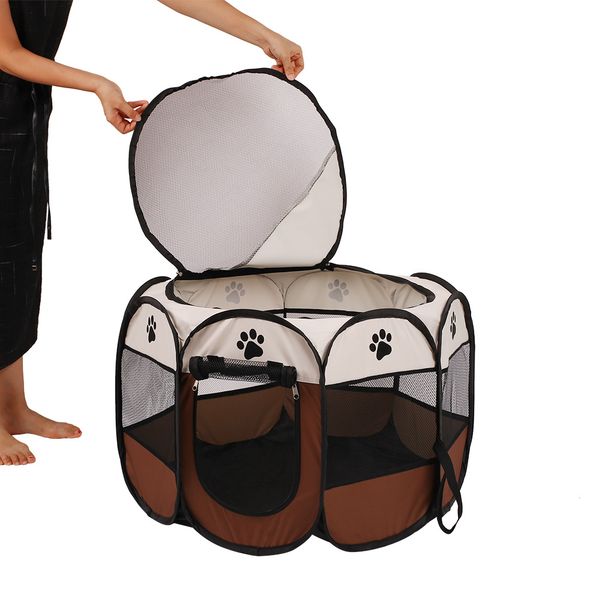

foldable dog puppy pet play soft playpen exercise tent cage fence crate kennel