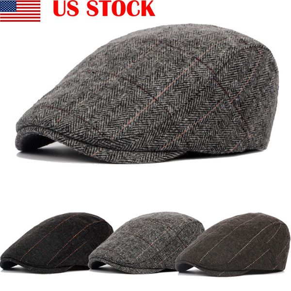

mens summer gatsby ivy hat golf driving sun cap flat beret cabbie driver newsboy, Black;white