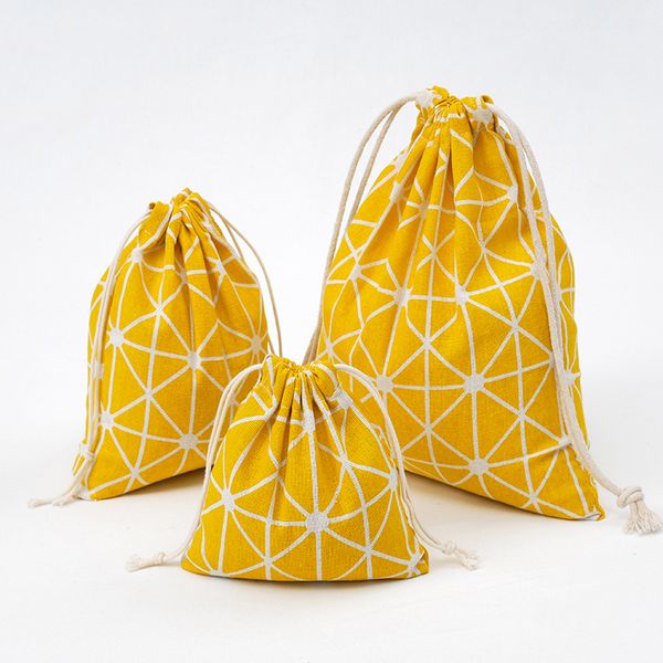 

fashion portable drawstring bags girls shoes bags women cotton travel pouch storage clothes handbag makeup bag