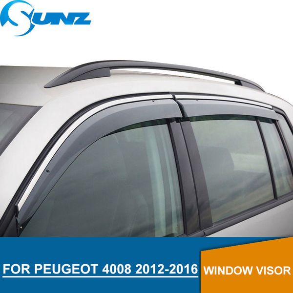 

window visor for peugeot 4008 2012-2016 side window deflectors rain guards for peugeot 4008 2012-2016 sunz