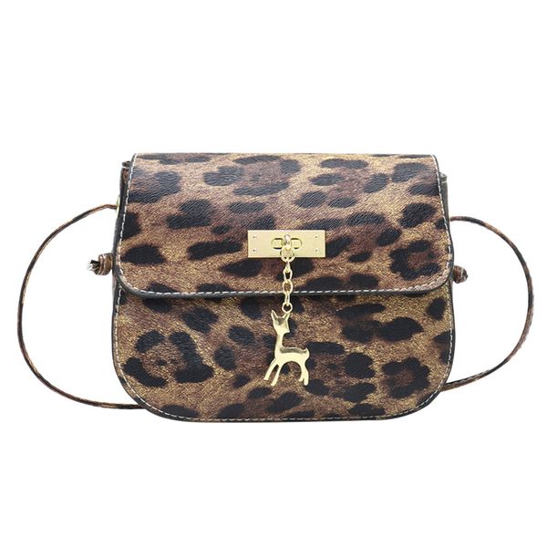 

fashion womens leopard print fawn pendant shoulder bag messenger bag phone
