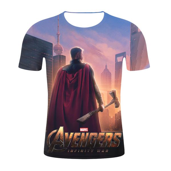 

streetwear men t shirt 2019 4 tshirt infinity symbol t-shirt 3d metal marvel captain fashion clothes, White;black
