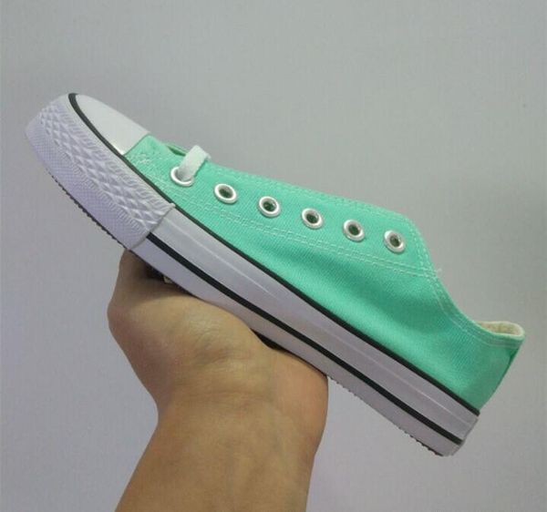 

2020 canvas trainers shoes mens women white red yellow blue pink low style classic canvas casual sports designer men sneaker, Black