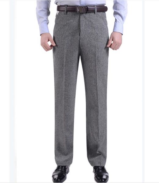 

Designer Solid Mens Fashion Suit Pants Mid Waist With Zipper Fly And Pocket Pants Mens Clothing