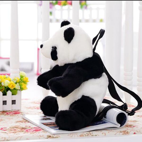 

35x22cm cartoon panda backpack shoulder bag animal plush doll for boy girl h66