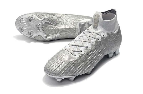 

superfly 7 elite cr7 fg football boots fg men soccer shoes silver soccer cleats