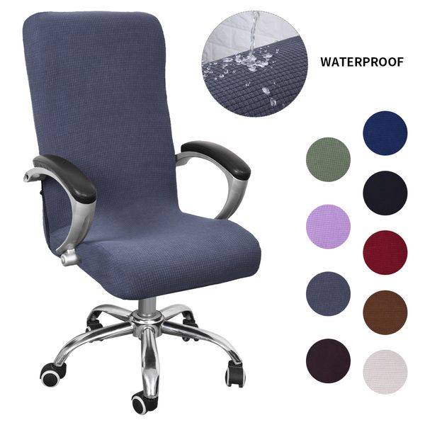 

anti-dirty rotating stretch office computer desk seat chair cover waterproof elastic chair covers removable slipcovers s/m/l