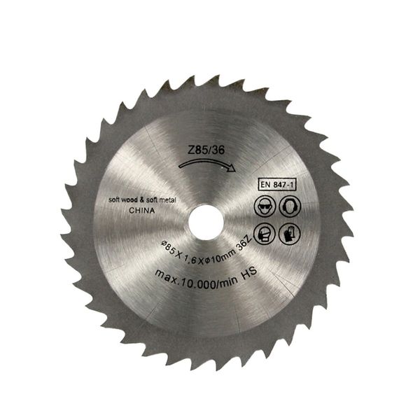 

36 teeth tct circular saw blade wheel discs tct alloy woodworking multifunctional saw blade for wood metal cutting 85x10mm