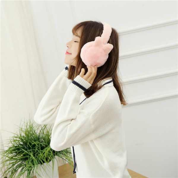 

2017 новый симпатичные зимние наушники для женщин искусственный мех уха муфты теплые грелки уха рождественский подарок для девочек крышка, Blue;gray