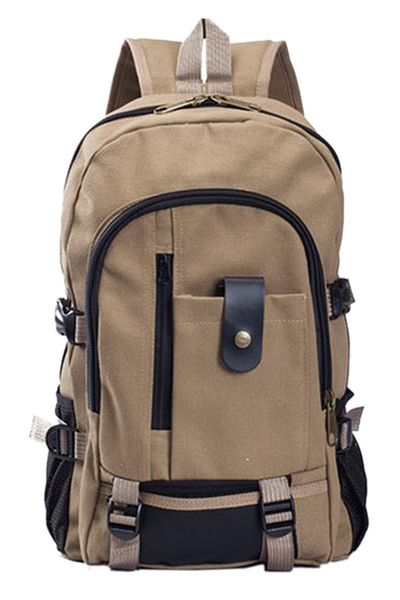 

men's vintage canvas rucksack backpack bag deep