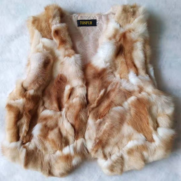 

pure real fur vest women autumn spring winter basic vest design selling natural fur tsr673, Black