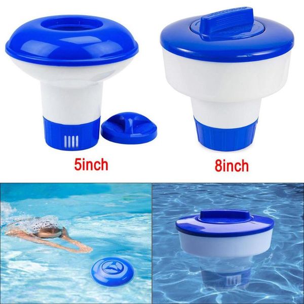 

5/8 inch swimming diving pool accessories spa tablet auto-supplier floating chlorine dispenser cleaning