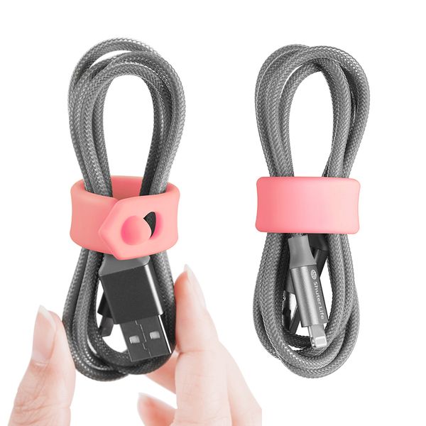 

smok car storage device data cable finishing wire storage winding silicone rubber convenient space saving wire winding device