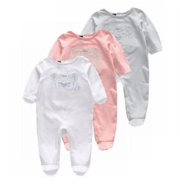 

Детские комбинезоны из хлопка с длинным рукавом с рисунком в виде тигра для девоч