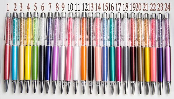 

55pcs 1lot кристал ручка шариковая ручка, Blue;orange