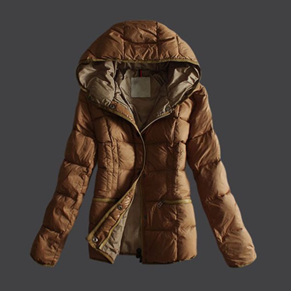 

dhl бесплатной доставки бренд франция женщины long winter пуховик женщины тонкой женщина пальто сгущает мех parka вниз пальто одежда с капюш, Black