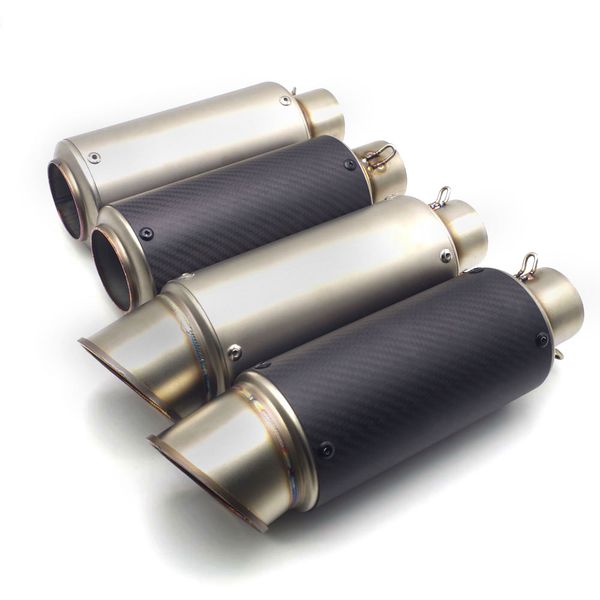 

for street twin bandit 1200 1200 51/61mm inlet universal motorcycle exhaust scape moto muffler pipe