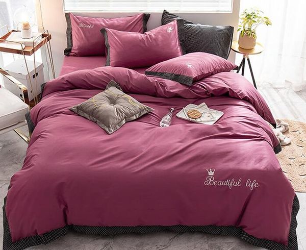 New Year Best Items Luxury Crystal Velvet Bedding Set Velvet Duvet