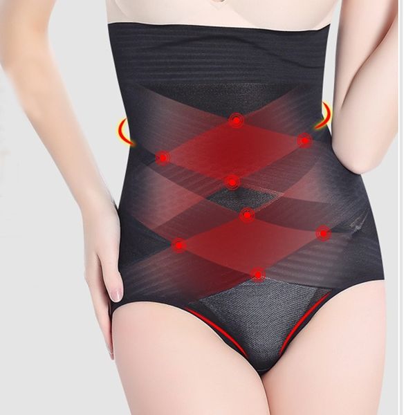 

похудение нижнее белье трусы высокая талия живот управления body shaper панталоны трусы panty shapewear женщин бесшовные моделирование ремен, Black;white
