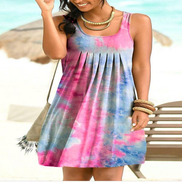 

голубой пляж сарафаны tiedye ремень вокруг шеи платье beach party outfit пляжная одежда vestidos синий сарафаны mgppy, Black;gray