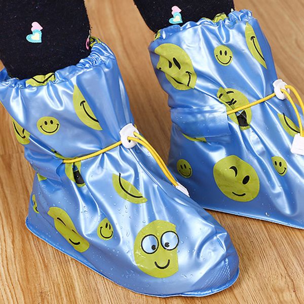 

1 pair reusable latex children's waterproof shoes shoe cover rain shoe cover covers slip-resistant rubber rain boot accessories