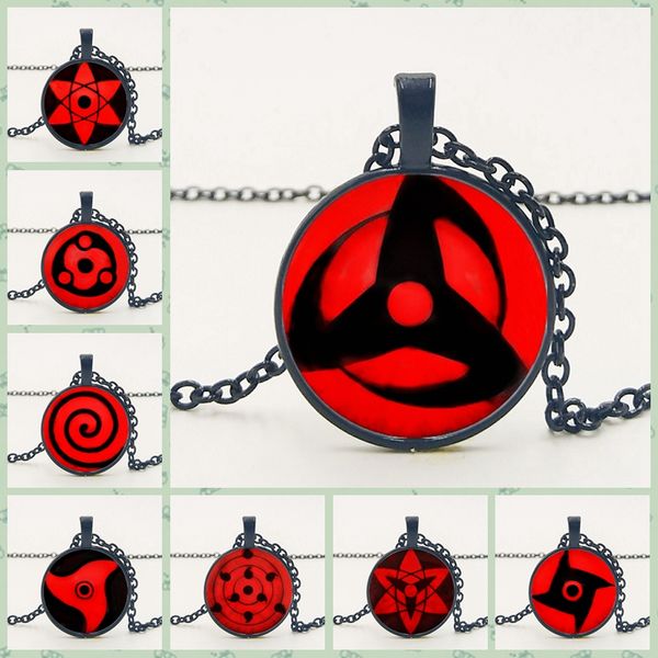 2019 Handmade Anime Naruto Sharingan Eye Pendant Glass Dome Jewelry Silver Necklace Uchiha Obito Kakashi Mangekyou Cosplay Gift From Pingwang1 7312