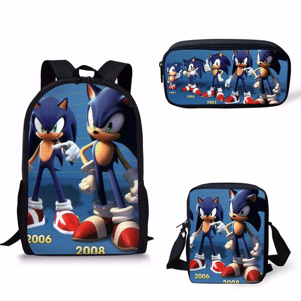 

customized school bags sonic the hedgehog print school backpack for girls boys orthopedic schoolbag backpacks children book bag8